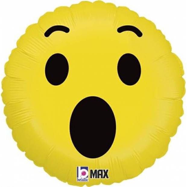 Aufblasbarer Ballon Smiley Überraschung 46cm