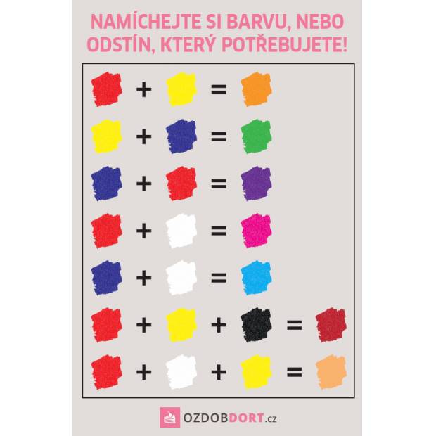 Kühlschrankmagnet - Farbmischung 9x6cm