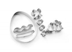 Set mit Ostereierstempeln und Dekorationen