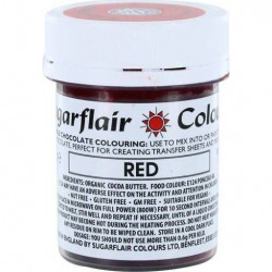 Kakaobutter Schokoladenfarbe Sugarflair Rot (35 g) C302 dortis