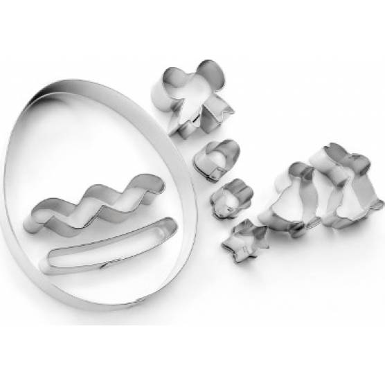 Set mit Ostereierstempeln und Dekorationen