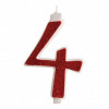 Tortenkerze Nummer 4