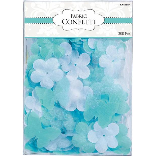 Konfetti Blumen 300pcs blau 5cm