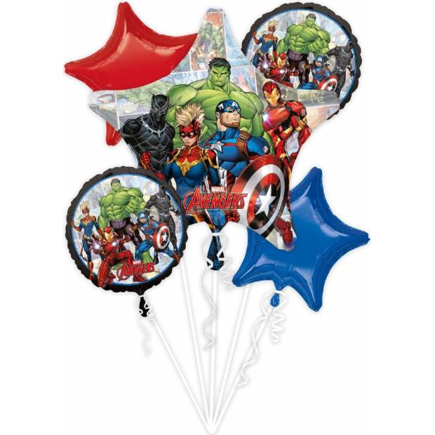 Folienballons Set 5 Stück Avengers