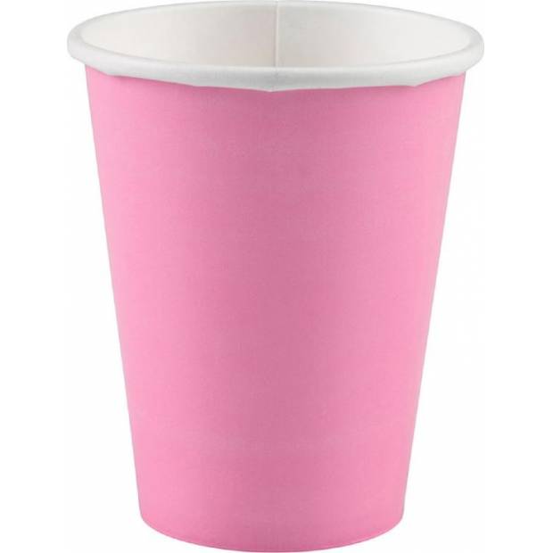 Pappbecher 8 Stk. rosa 266ml