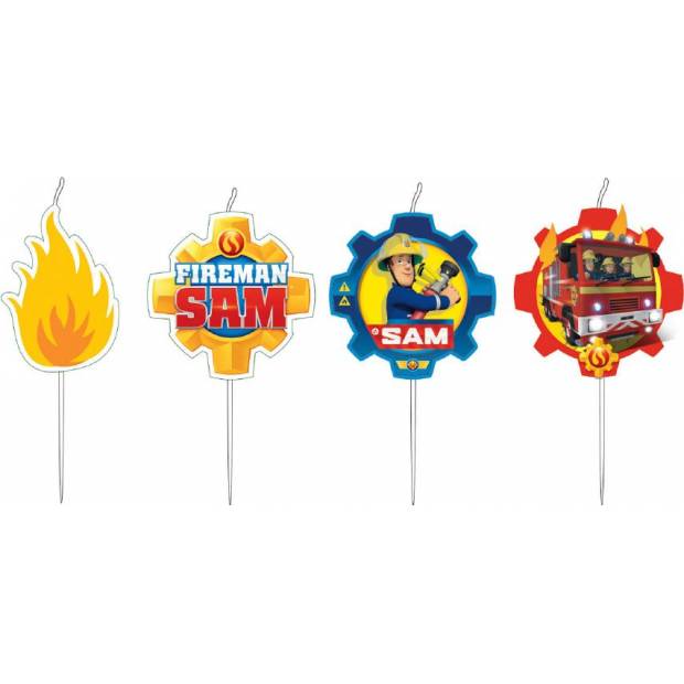Kerzen 4pcs Feuerwehrmann Sam