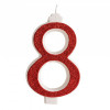 Tortenkerze Nummer 8