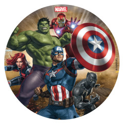 Essbares Kuchenbild 16cm Avengers