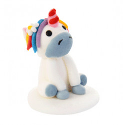 Zuckerfigur Einhorn weiß