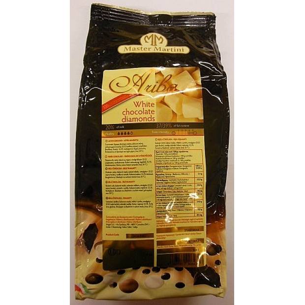 Schokoladen-Diamanten weiß 1kg 32,5%