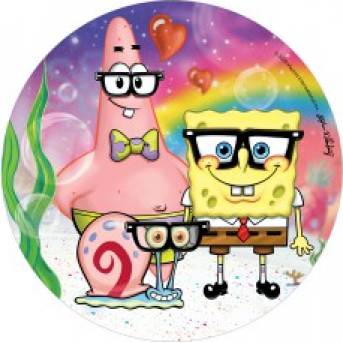Sponge Bob essbares Tortenpapier 20cm