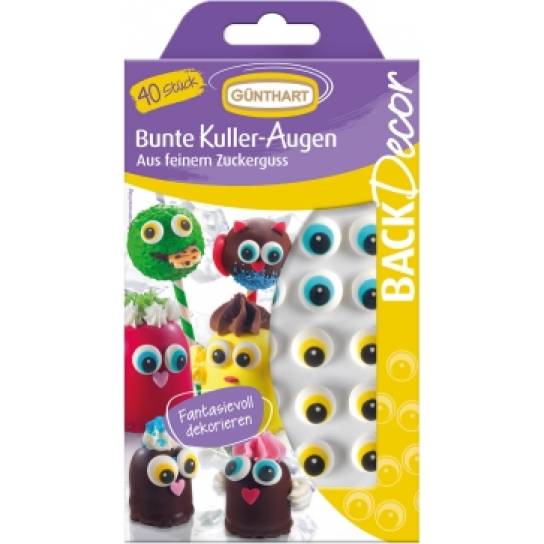 Cupcake-Augen 40 Stk. einzeln gefärbt