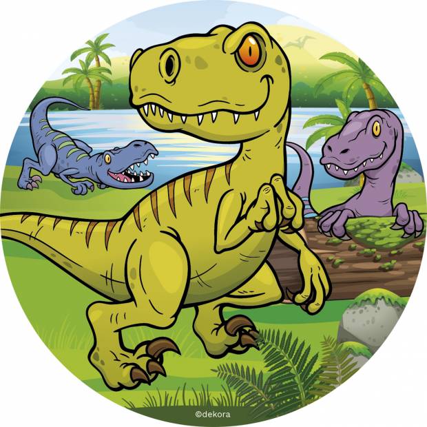 Essbares Tortenpapier 16cm Dinosaurier