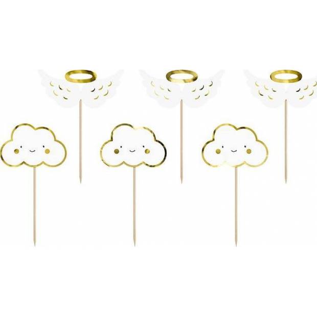 PartyDeco Muffin Dekoration Puffs und Flügel KPM28 dortis