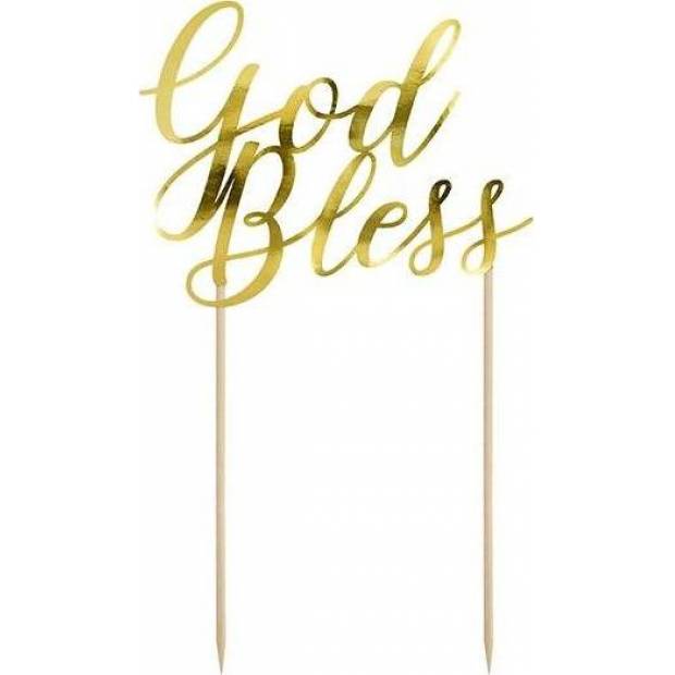PartyDeco Papier Kuchendekoration Gott segne KPT43-019M dortis