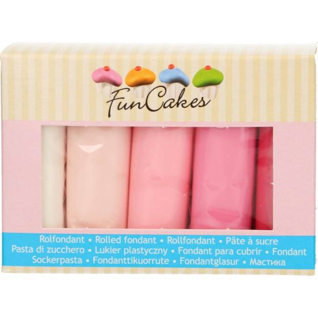 Farbige Beschichtung 5x100g in Rosatönen