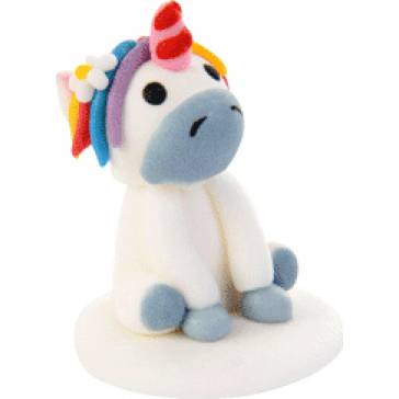 Zuckerfigur Einhorn weiß