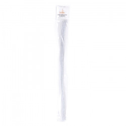 Weiße Blumendrähte 50Stück 40cm