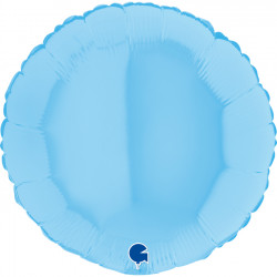 Aufblasbarer runder Ballon 46 cm hellblau