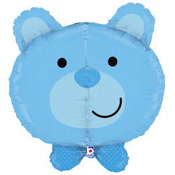 Aufblasbarer Ballon Teddybär blau 69 cm