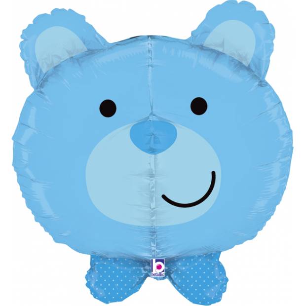 Aufblasbarer Ballon Teddybär blau 69 cm
