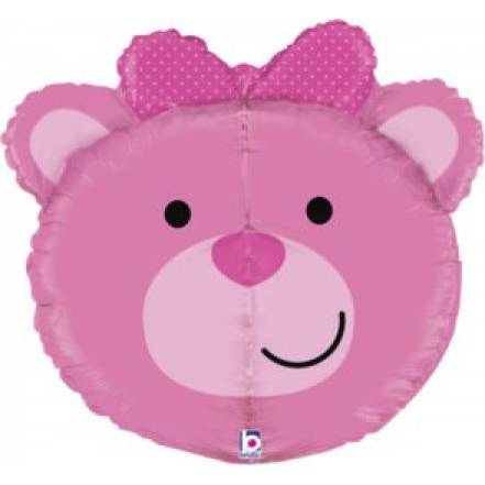Aufblasbarer Ballon Teddybär rosa 69 cm