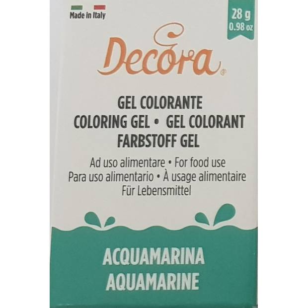 Aquamarin Gel-Farbe 28g