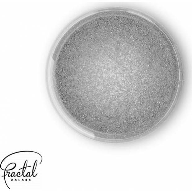 Dekoratives Perlenpulver Farbe Fractal - Sparkling Dark Silver (3,5 g)