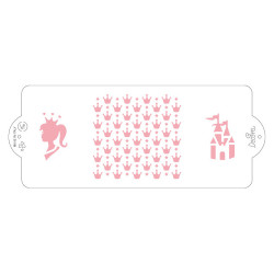 Schablone Kuchen Schablone 10x25cm Prinzessin
