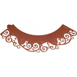 Dekorative Kragen für Cupcakes 12pcs Schokolade Farbe