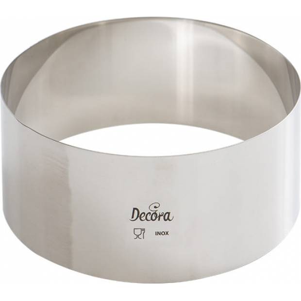 Tortenrand Edelstahl rund 12x6cm