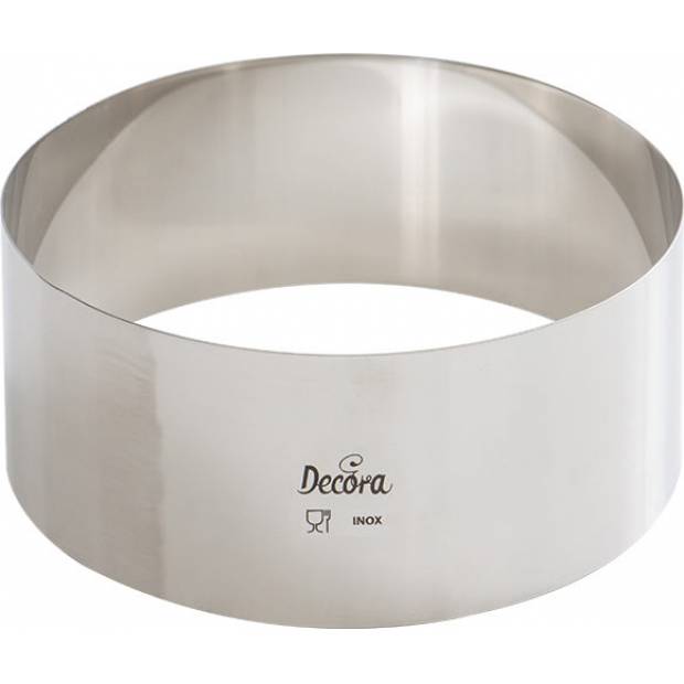 Tortenrand Edelstahl rund 14x6cm