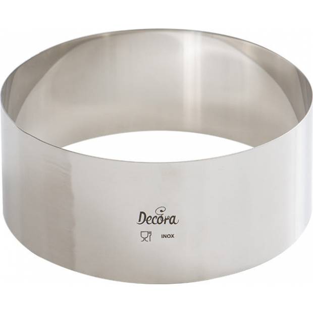 Tortenrand Edelstahl rund 16x6cm