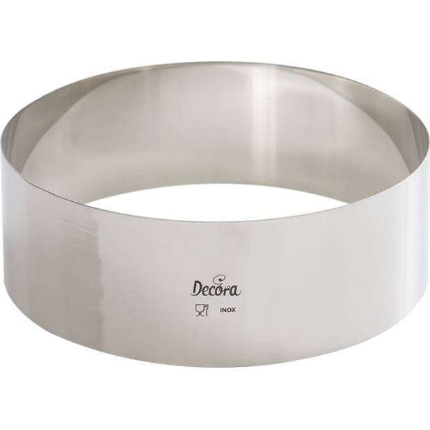 Tortenrand Edelstahl rund 20x6cm