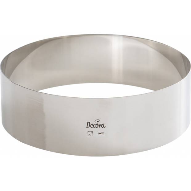 Tortenrand Edelstahl rund 22x6cm