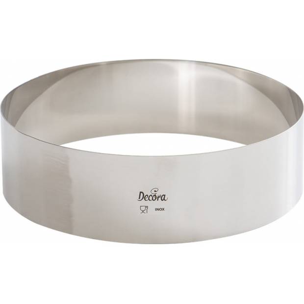 Tortenrand Edelstahl rund 24x6cm