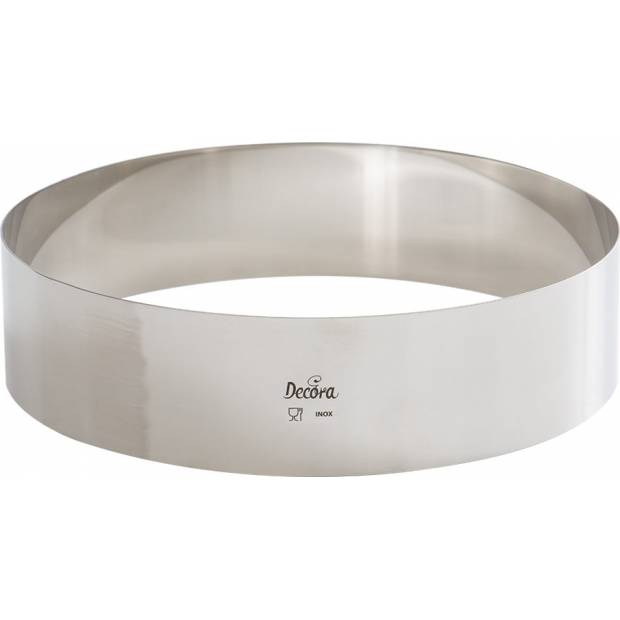 Tortenrand Edelstahl rund 28x6cm