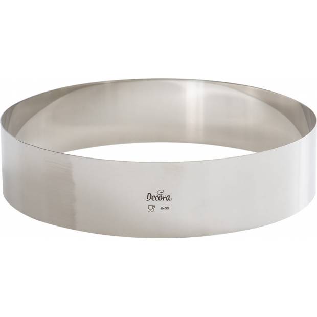 Tortenrand Edelstahl rund 30x6cm