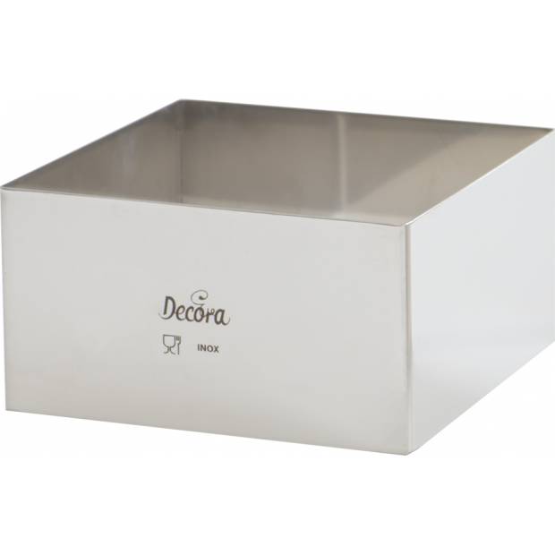 Metallring für Torten, quadratisch, 28x28x6 cm