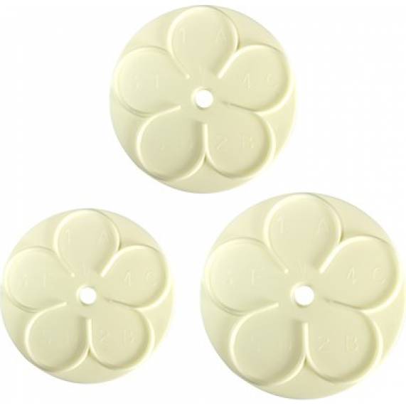 Rosenblütenstanze 3tlg.