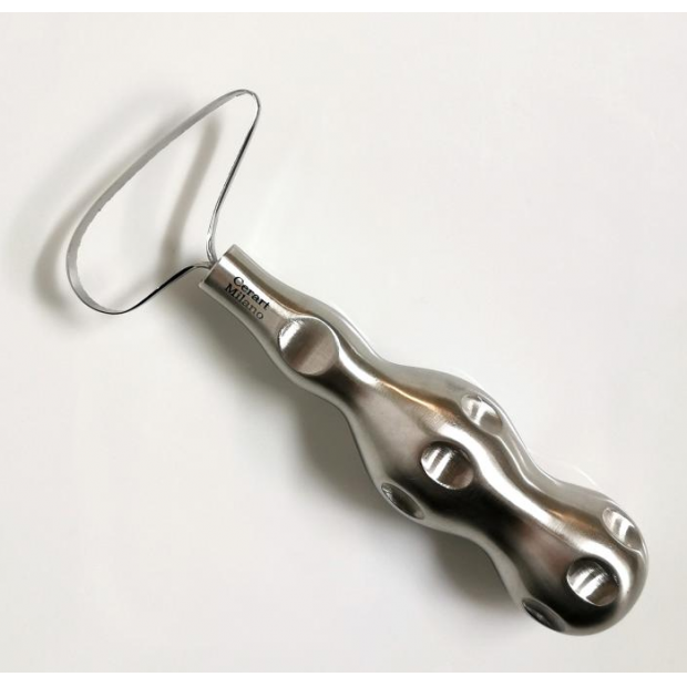 Werkzeug zum Schneiden und Schnitzen von ovaler Schokolade