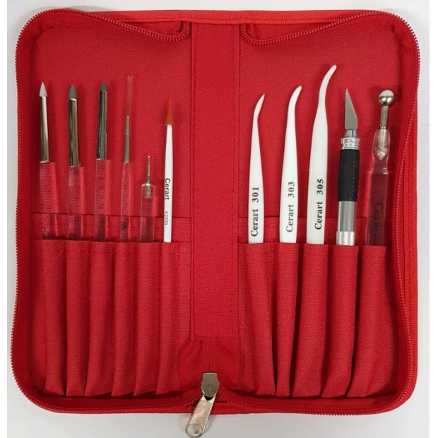 Silvia Mancini komplettes Modellierset roter Koffer