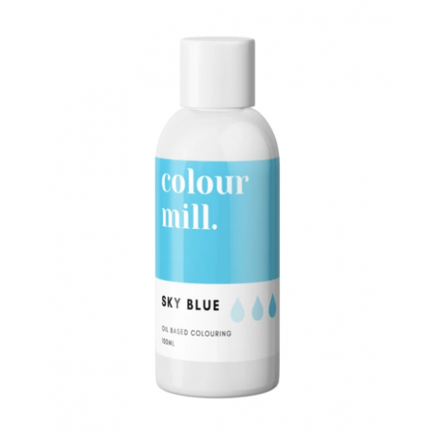 Ölfarbe 100ml Hochkonzentriert Himmelblau - Himmelblau