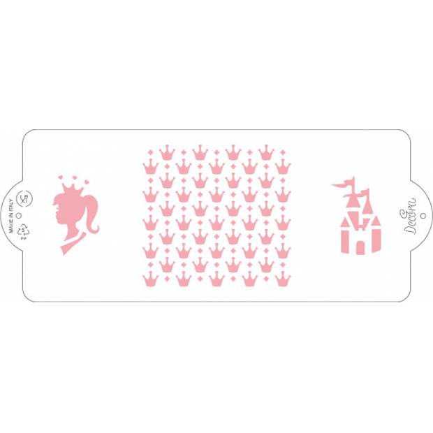 Schablone Kuchen Schablone 10x25cm Prinzessin
