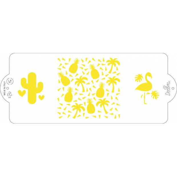 Schablone Kuchen Schablone 10x25cm Flamingo