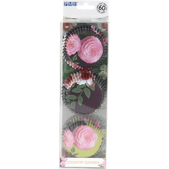 Cupcake-Körbe 60Stück - Blumen