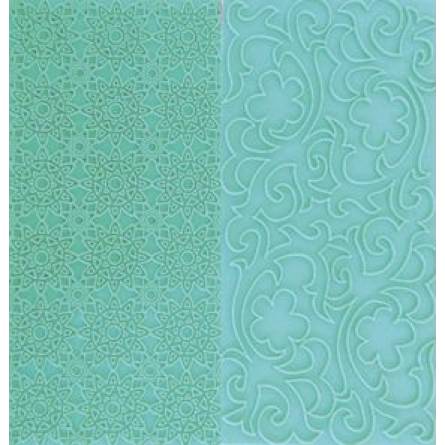 Strukturmatte Vintage-Ornamente