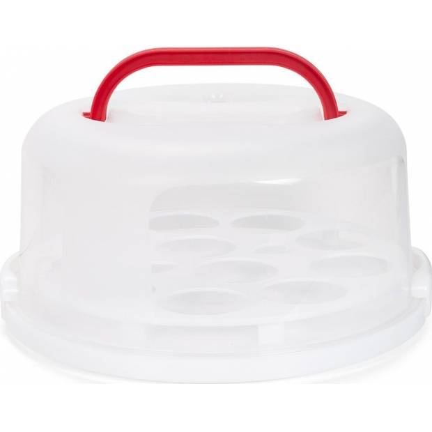 Plastikdose rund für Kuchen und Cupcakes 30cm