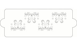 Tortenschablone 34x12cm Barocco