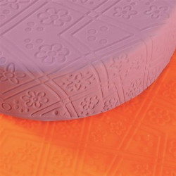 Silikon-Strukturmatte 40x20cm Blumen